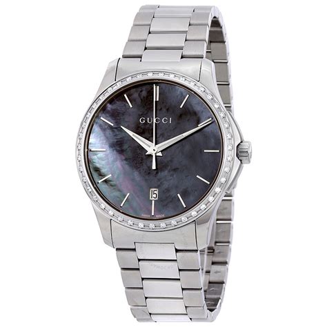 gucci silver watch womens